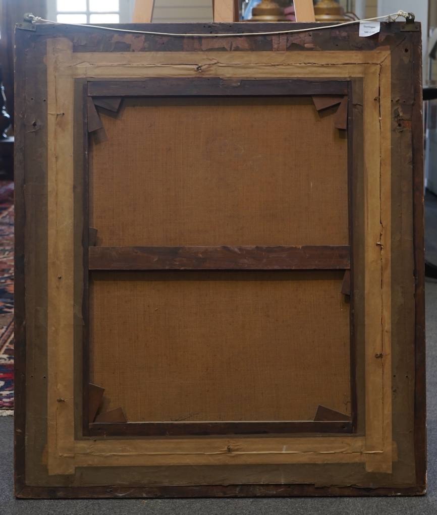 English School, 19th century, A portrait of a gentleman wearing a cravat and frock coat